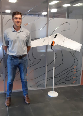Seiler Instrument Technician Joe Jurcevic Pictured With The Delair UX11 Drone