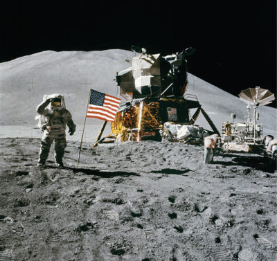 13 Apollo 15 Flag Rover LM Irwin 400x377