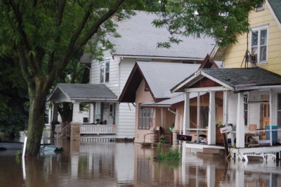 Flooded Houses Cedar Rapids 2008