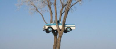 Truck In Tree 400x170
