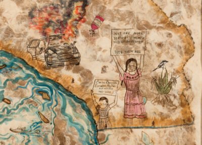 Detail 2 Sandy Rodriguez Mapa De Califas—Atrocities Isolation And Uprisings 2020 2021 400x287