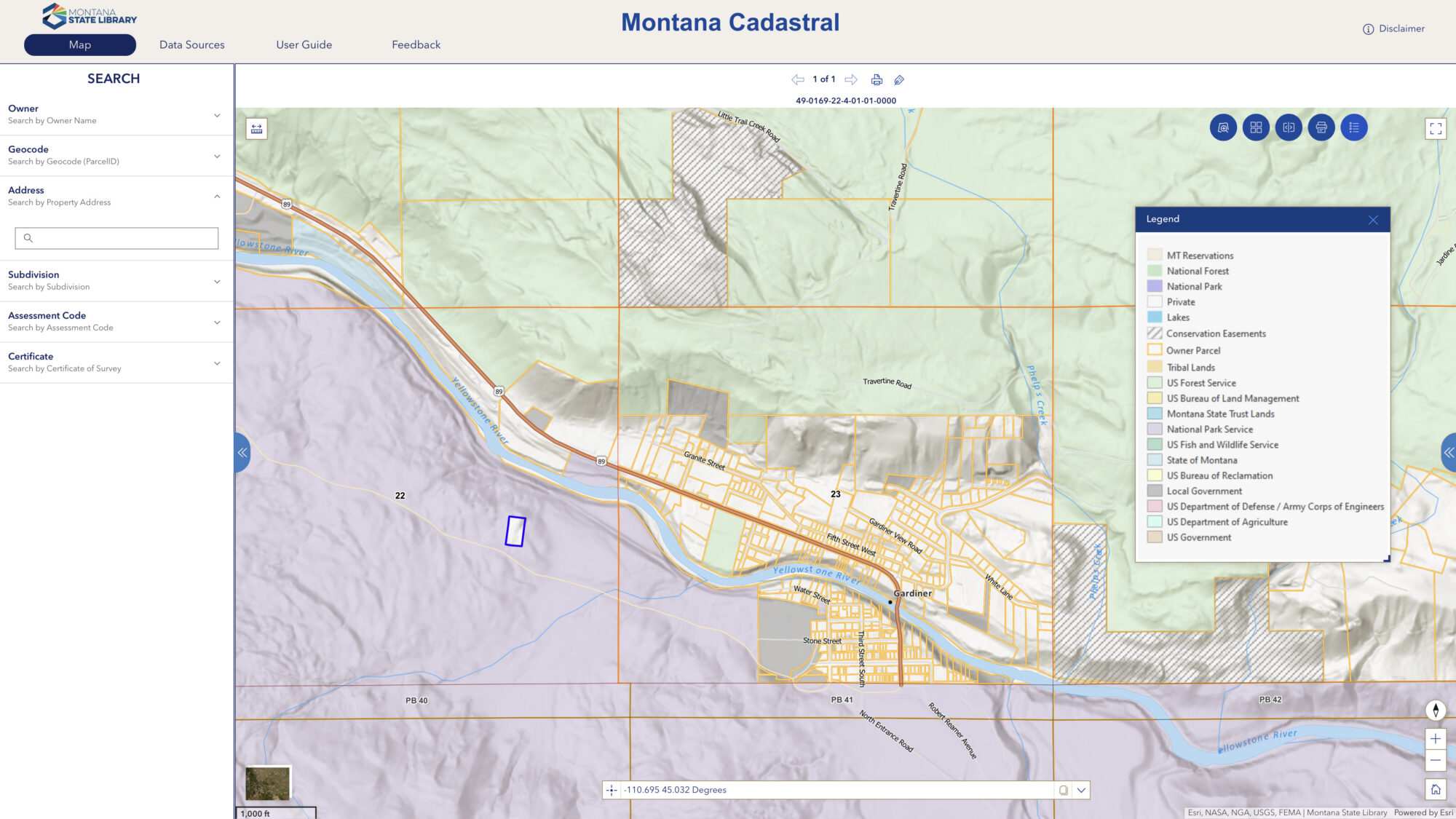 Montana Cadastral