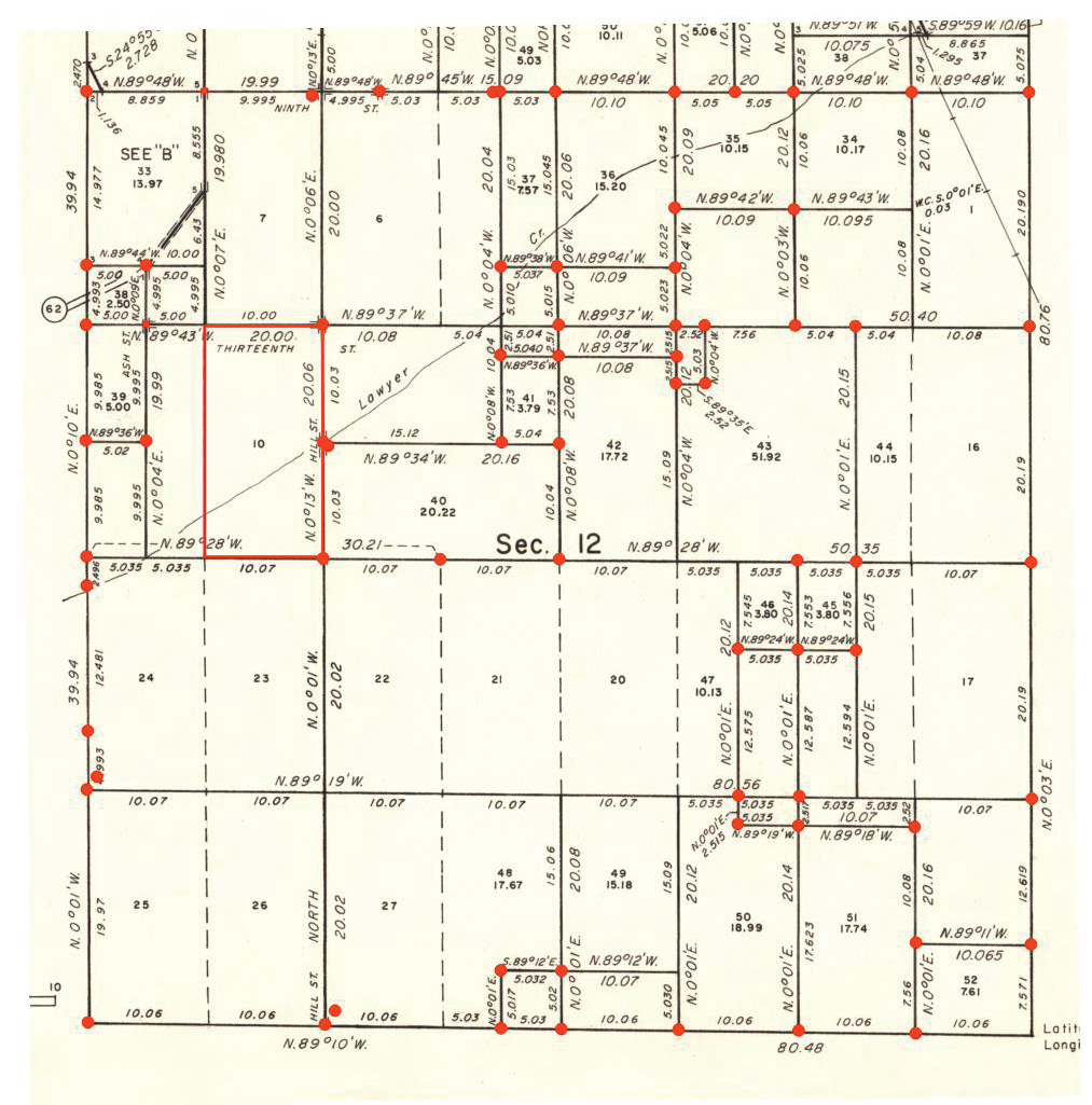 USE Plat Enlargement Sec. 12 Harold Heimark 1985